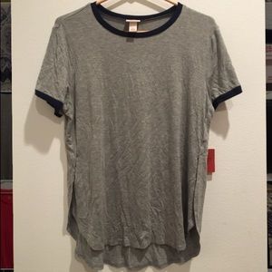 Gray Baseball Tee